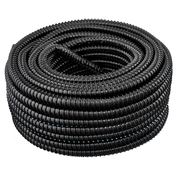 Hydromaxx 3"x25Ft Flexible Corrugated Black PVC Split Tubing Wire Loom BPVCS0300025